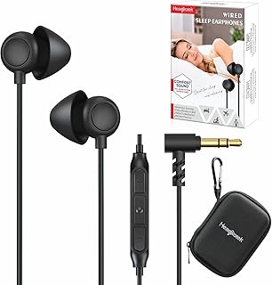 Hearprotek SE04 2 Paar In-Ear Kopfhörer für Schläfer, mit Mikrofon und Rauschunterdrückung, Komfort-Design, leicht und langlebig, ideal zum Schlafen und Entspannen