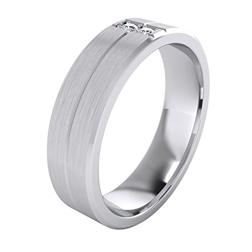 thumbnail image 2 of LANDA JEWEL Solid Sterling Silver 5mm Wedding Band - Diamond Cut Pyramid Pattern Comfort Fit Ring 2 of 12