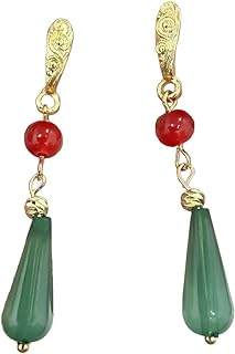 Ear Clip Without Ear Hole Howls Cosplay Castle Anime Green Imitation Jade 2pcs