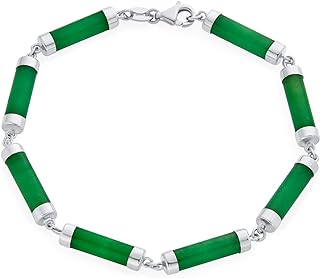 Lobster Claw Clasp Genuine Jade Anklet with Elegant Link Chain Design for Women - Asian Style Light Green Strand+