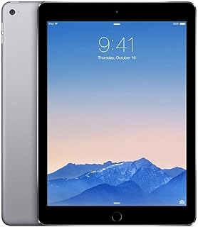 Apple iPad Air 2 Gris Sidéral de 9,7 pouces et 64 Go, résolution 2048x1536 et 4G, idéal pour une navigation fluide et les adeptes du multimédia