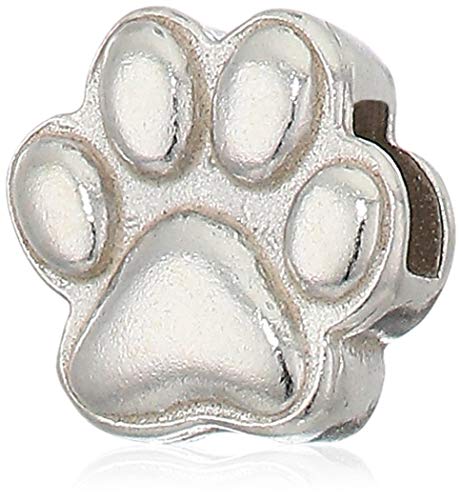 Alex And Ani Replenishment 19 Women's Create Your Own, Paw Print Charm, Sterling Silver