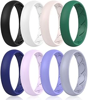 Lavender Silicone Wedding Ring for Active Women - High Quality, Durable, Ergonomic, and Versatile
