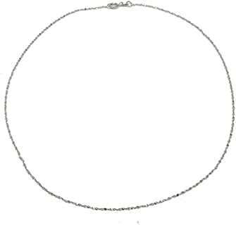 Sterling Silver Cobra Chain Necklace with Lobster Clasp for Unisex, Versatile and Elegantly Designed