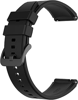 Bracelet en silicone pour montre connectée Huawei, doux et résistant à leau, 22 mm avec verrouillage facile, idéal pour sportifs et amateurs de loisirs