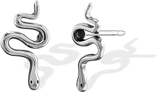 Boma Jewelry Sterling Silver Slithering Snake Stud Earrings