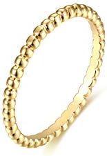 14K Gold-Plated Cable Wedding Ring with Twisted Rope Design and Black Cubic Zirconia Gems for Women