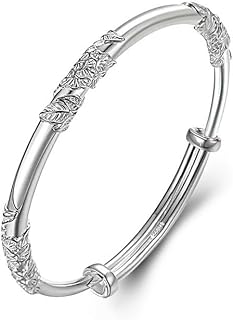 18K Gold Plated Bangle Bracelet Elegant Women Fashion Jewelry