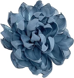 Dainty Camellia Flower Large Brooch Lapel Pins Delicate Elegant Handmade Fabric Flower Brooches Pin Classic for Wedding Party Dance Banquet for Women Men Dress Suit Ceremony Clothes Accessories Jewelry Gifts 100mm