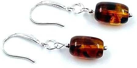 Baltic Amber Earrings For Women Sterling Silver - Amber Dangle Earrings