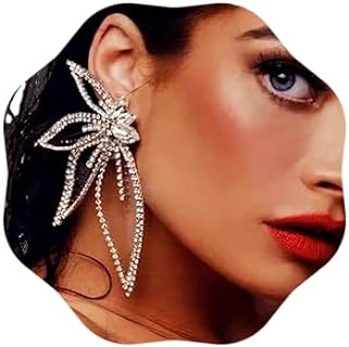 Sexy Large Earrings Pretty Diamond Earrings Statement Earrings Light Weight Comfortable Earrings