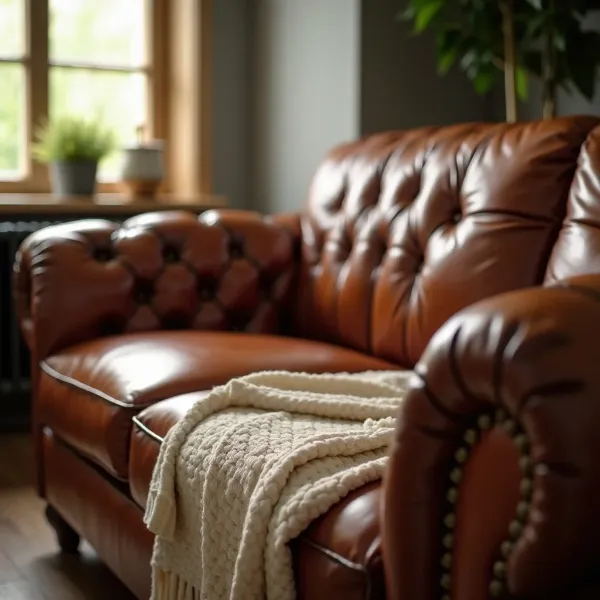 Wie man ein Ledersofa reinigt