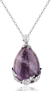 Cable Chain Blue Pendant Necklace with Lobster Clasp and Carnelian Gem for Women - Healing Crystal Earthy Design