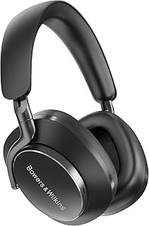 Bowers & Wilkins PX8 Over-Ear-Kopfhörer mit aktiver Geräuschunterdrückung, Bluetooth 5.0 und Schnellladung, 30 Stunden Wiedergabe, ideal für Musikliebhaber und Business-Nutzer, Schwarz