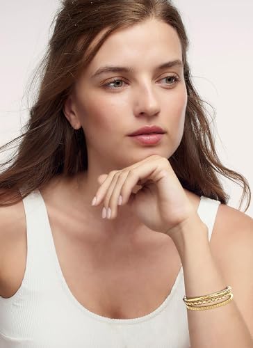 Dainty Gold Chain Bracelet for Women 14k Gold Plated Stacking Bracelet Adjustable Slider Bracelet Gold Ball Bracelets