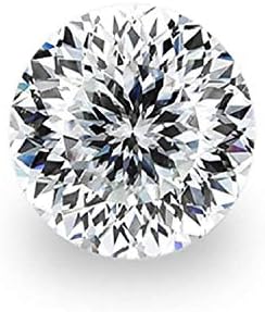 JEWELERYN Loose Moissanite Brilliant Cut Engagement Gemstone, VVS1 Clarity, Portuguese Round Cut, Colorless Stone, 1-10CT Range