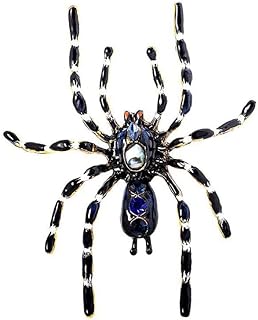 Enamel Big Spider Brooch for Women Men. Halloween Spider Pin Brooch, Colorful Retro Long-Legged Spider Suit Brooch Accessories