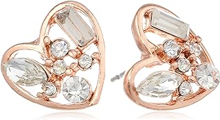 Betsey Johnson "Iconic Baguette" Crystal Stud Earrings