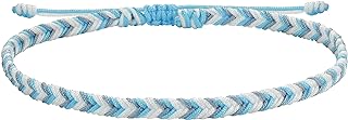 JENDEAR SHINE Women's Nylon Rope Anklet with Braided Chain, Candy Color, Adjustable Size - Handwoven for Summer & Beach Style