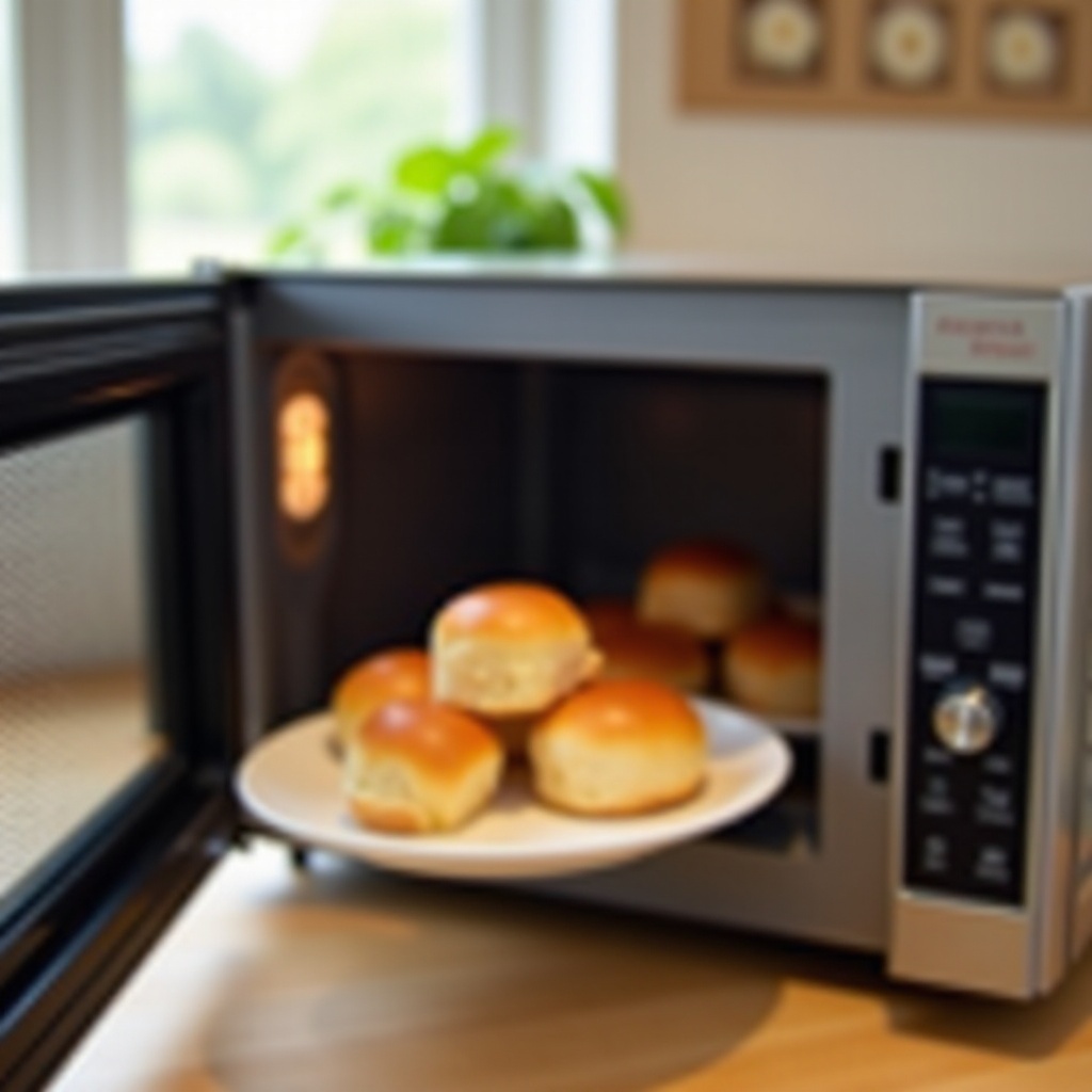 brötchen aufbacken mikrowelle ohne grill