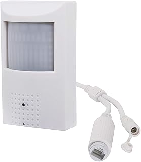 Inwerang 5MP POE Hidden Spy Camera with 3.7mm Pinhole Lens and 10m Night Vision, Portable and Ideal for Indoor Surveillance with Motion Sensor for Covert Security Use