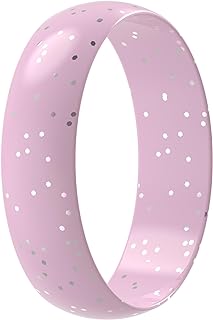 ThunderFit Women's Ergonomic Silicone Ring – Classic Wedding Band Design for Active Lifestyles