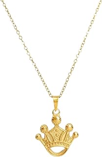 Women's Elegant 14K Gold Plated Crisscross Chain Pendant Necklace in Stainless Steel