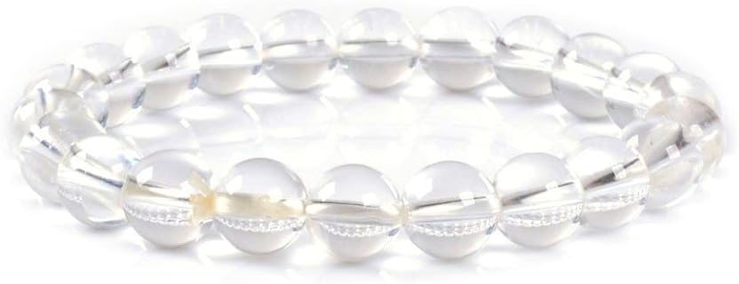 Unisex Justinstones Semi Precious Gemstone 8mm Round Bead Chain Bracelet, 7 Inches