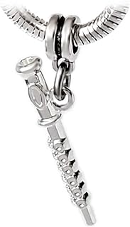 LaBenie Metal Flute Music Charm Bracelet with Adjustable Clasp for Music Lovers, Unique Dangle Design