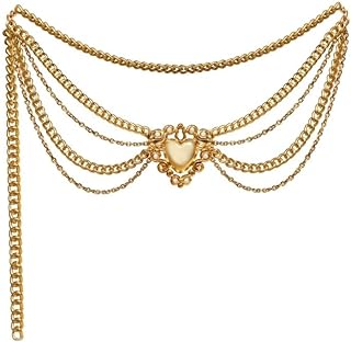 Chain Belts for Women Fashion Plus Size Waist Chain Layered Waist Chain Adjustable Belt Bikini Body Chain multi-layer waist chain