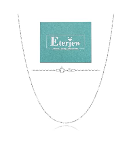Italy Real 18K Gold Over 925 Sterling Silver Chain Necklace for Women Girls, 1.1mm Women's Cable Chain Necklace Shiny & Sturdy & Fashion & Comfortable 14 16 18 20 22 24 Inch