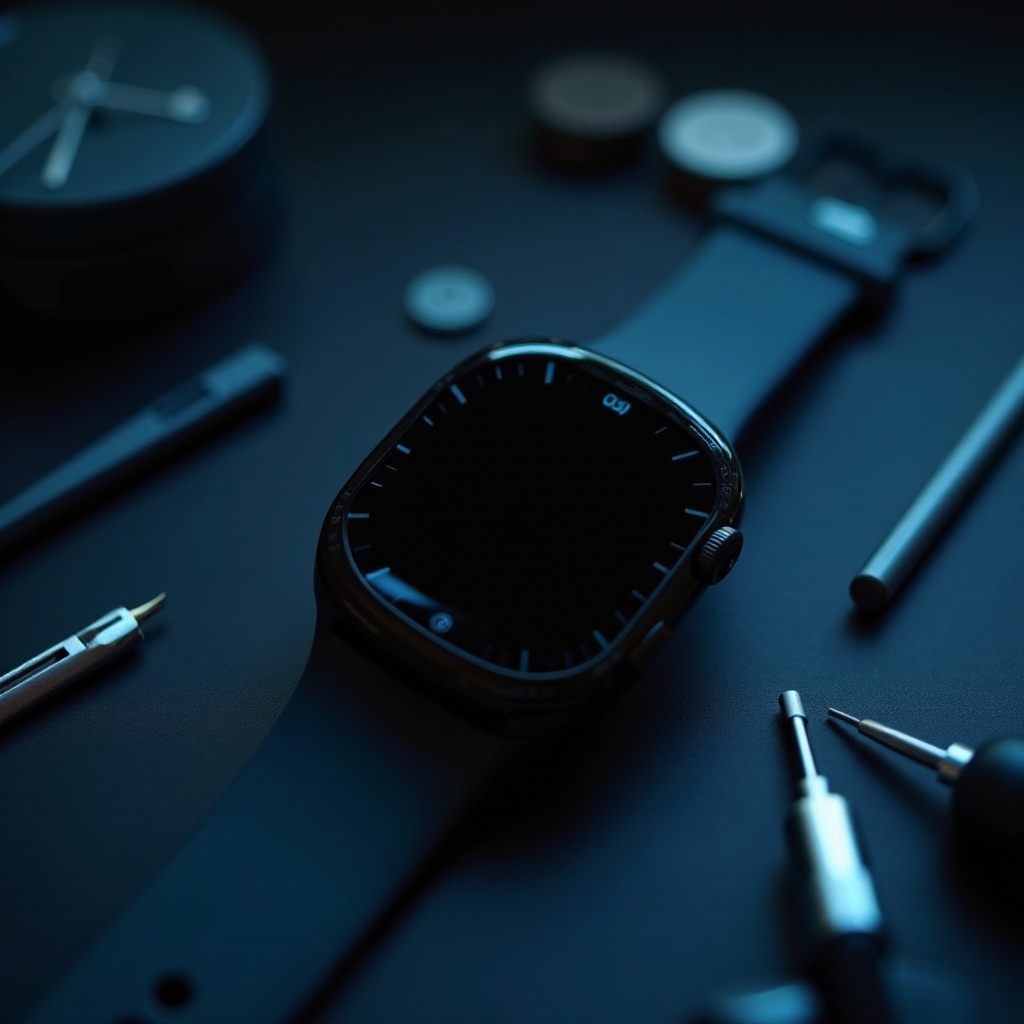 Résolution Écran Noir Montre Connectée Facilement