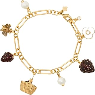 Kate Spade New York Strawberry Charm Bracelet Picnic Basket Bees