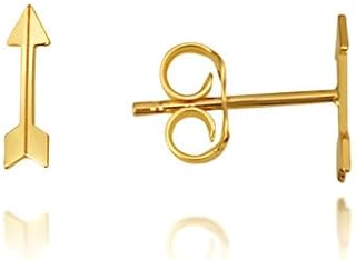 14K Yellow Gold Arrow Stud Earrings for Women, Stylish and Elegant Design, Ideal Gift for Special Occasions
