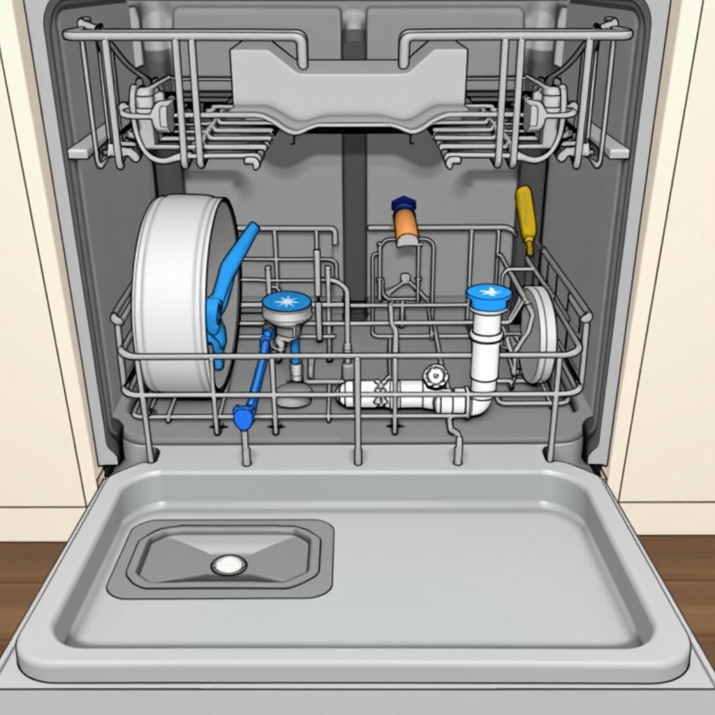 how to install drain line for dishwasher