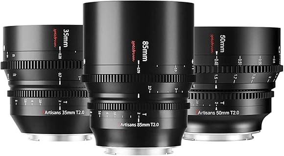 7artisans Full Frame Cinema Camera for Filmmakers with T2.0 Aperture, Wide Angle Lens, and 270° Focus Throw, Enhanced Light Transmittance and Low Light Performance for Professional Filming
