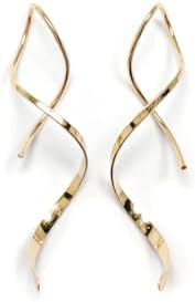 Minimalist Gold Spiral Threader Earrings in Stainless Steel and Sterling Silver for Women with Hypoallergenic Comfort and Trendy Design