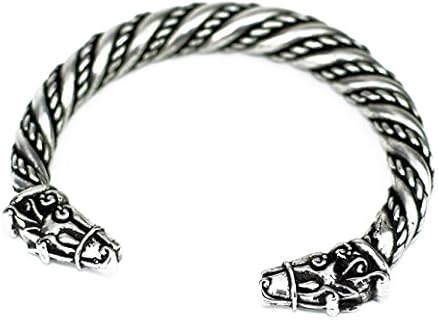 Asgard Large Sleipnir Horse Pewter Bracelet Chunky,Viking Pagan Gothic