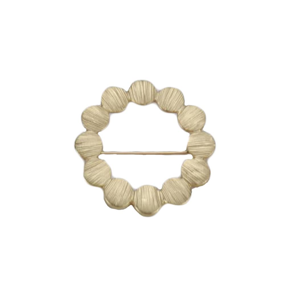 Fashion Vintage Matte Gold Dripping Enamel Wreath Flower Brooch for Women Crafts DIY Flower Brooches Fashion Holiday Circle Wreath Scarf Brooch Pin Gold Plated Without diamonds Simple Japanese Designer Shawl Silk Scarf Clip Cardigan Button