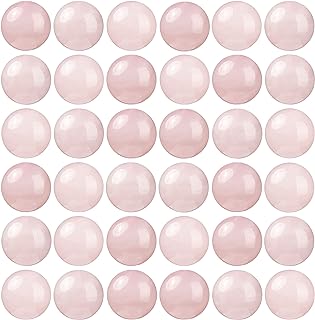 8mm Toscalina Round Rose Quartz Beads - 100pc Natural Stone Beads for Handcrafted Jewelry Making, Ideal for DIY Necklaces or Bracelets with Elastic String Included