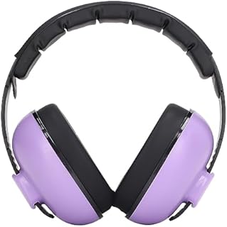 Casque Anti Bruit Enfant Sonew, Protection Auditive Pliable avec Isolation Phonique NRR 31dB, Ajustement Confortable, Idéal pour Voyages et Sports, Violet