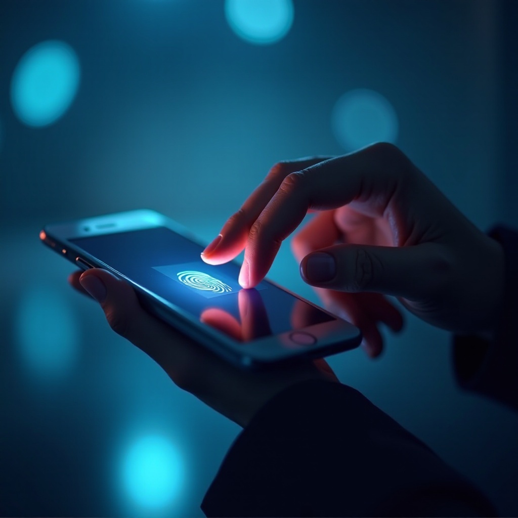 handy mit fingerabdruck
