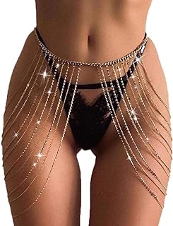 Alloy Clasp Sexy Body Chain - Victray Women's Sparkly Crystal Waist Chain - Perfect for Ladies - Unique Design
