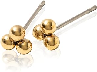 Tini Lux | Hypoallergenic Earrings | Astrid Studs | Silver | Titanium Stud Earrings for Women | Silver Earrings Studs, Sensitive Ears, Trendy Womens Earring Set