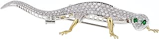 Diamond Gecko Brooch 9 1/2 Carats TDW 18k Two Tone Gold (Pre-Owned)