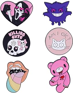 Funny Halloween Pins for Backpacks Aesthetic- Cute Ghost Enamel Pins Bulk for Hats-Kawaii Skeleton Brooch Pins