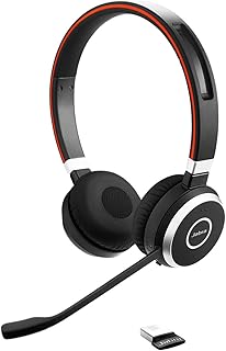 Jabra Evolve 65 SE Schnurloses Büro-Headset mit aktiver Geräuschunterdrückung und dualer Konnektivität, leicht und langlebig, ideal für MS Teams und Home Office