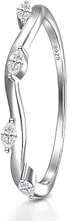 Exquisite S925 Sterling Silver Moissanite Anniversary Ring with Twisted Willow Design, D Color, VVSI Clarity Diamond, Sizes 5-9