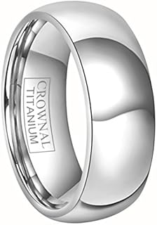 4mm 6mm 8mm Titanium Wedding Couple Bands Rings Men Women Dome Polished Engraved I Love You Comfort Fit Size 4 To 16