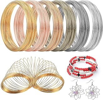 Jewelry Wire Memory Beading Wire Steel Memory Wire Multicolor Jewelry Wire for Jewelry Making Supplies Necklace Bracelet Earring Crafts DIY (300)
